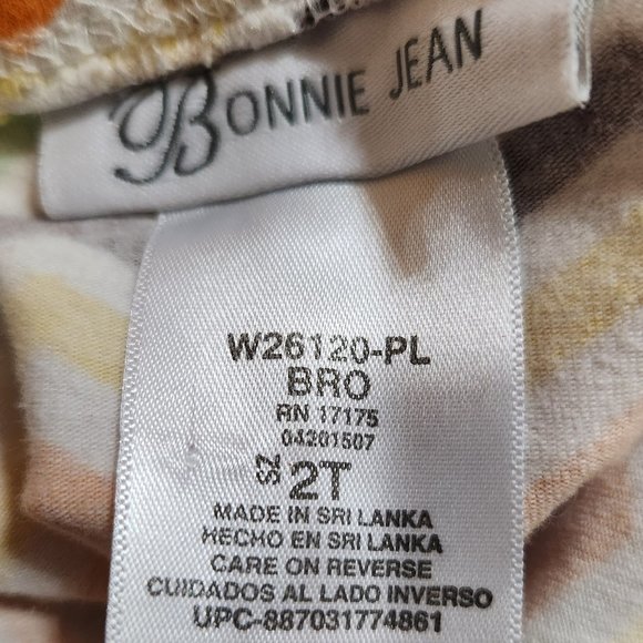 Thanksgiving Outfit by Bonnie Jean, Includes top, pants with turkey applique - Picture 5 of 8